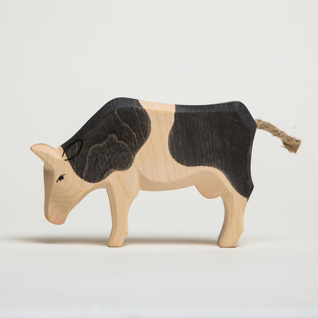 Cow Black and White - Eating - Ostheimer Wooden Toys - The Acorn Store - Décor