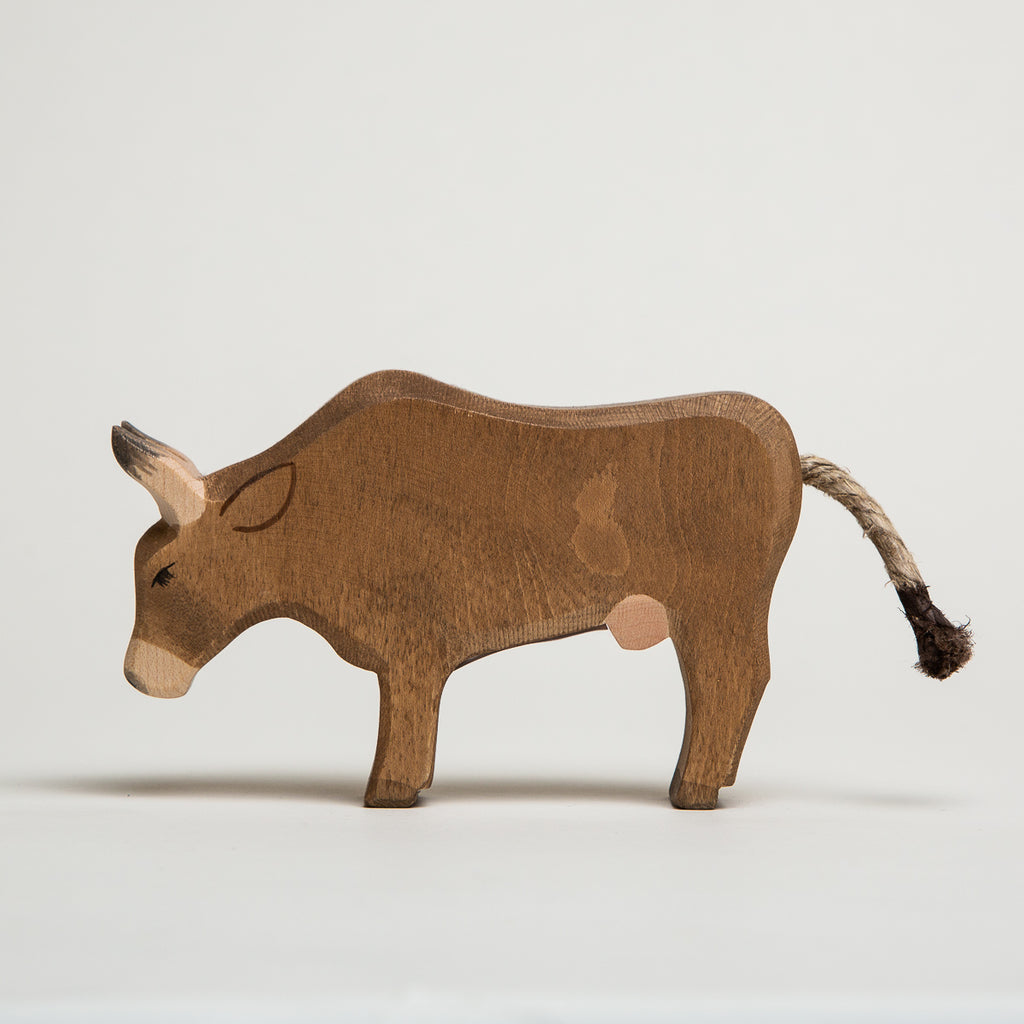 Alp Cow - Eating - Ostheimer Wooden Toys - The Acorn Store - Décor