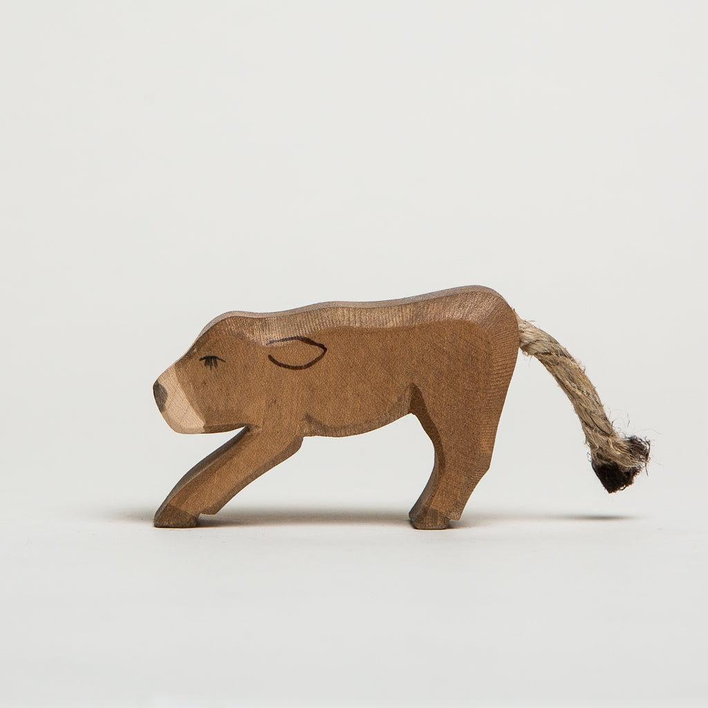 Alp Calf Drinking - Ostheimer Wooden Toys - The Acorn Store - Décor