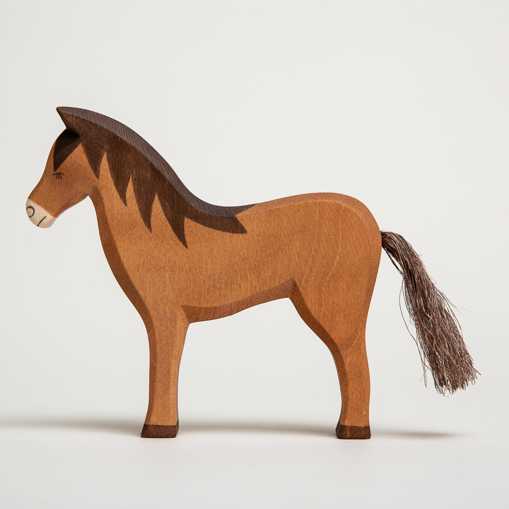 Horse - Brown - Ostheimer Wooden Toys - The Acorn Store - Décor