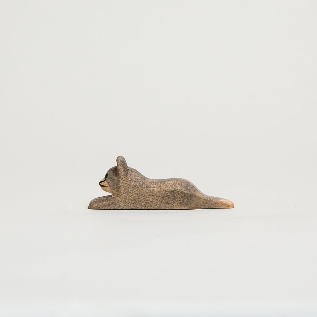 Cat Small Gray - Ostheimer Wooden Toys - The Acorn Store - Décor