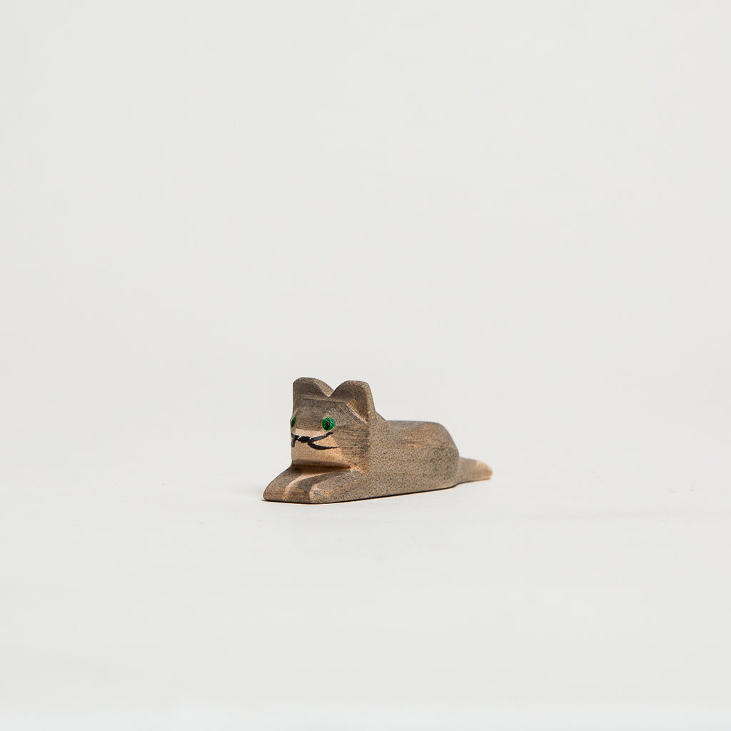 Cat Small Gray - Ostheimer Wooden Toys - The Acorn Store - Décor