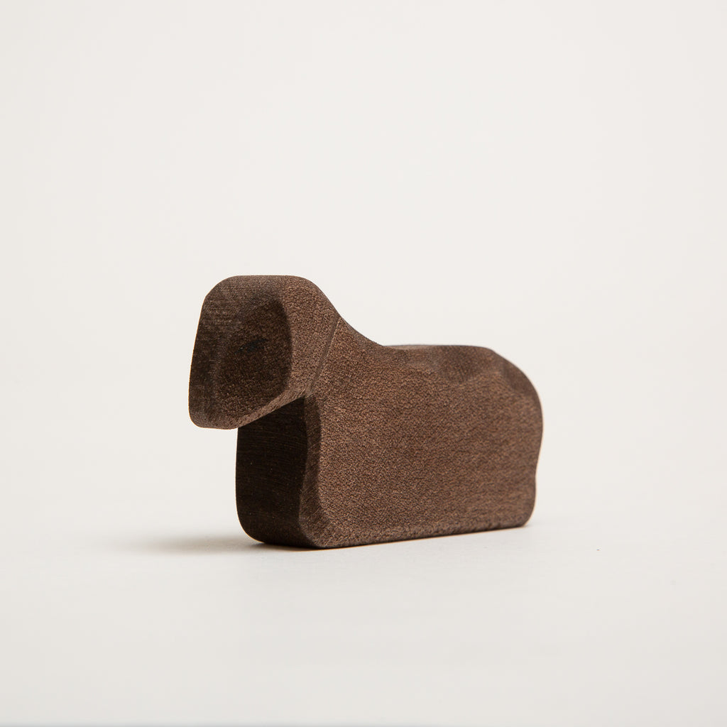 Lamb Resting Brown - Ostheimer Wooden Toys - The Acorn Store - Décor