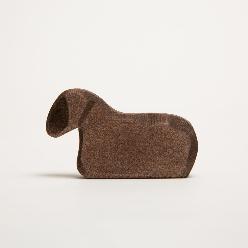 Lamb Resting Brown - Ostheimer Wooden Toys - The Acorn Store - Décor