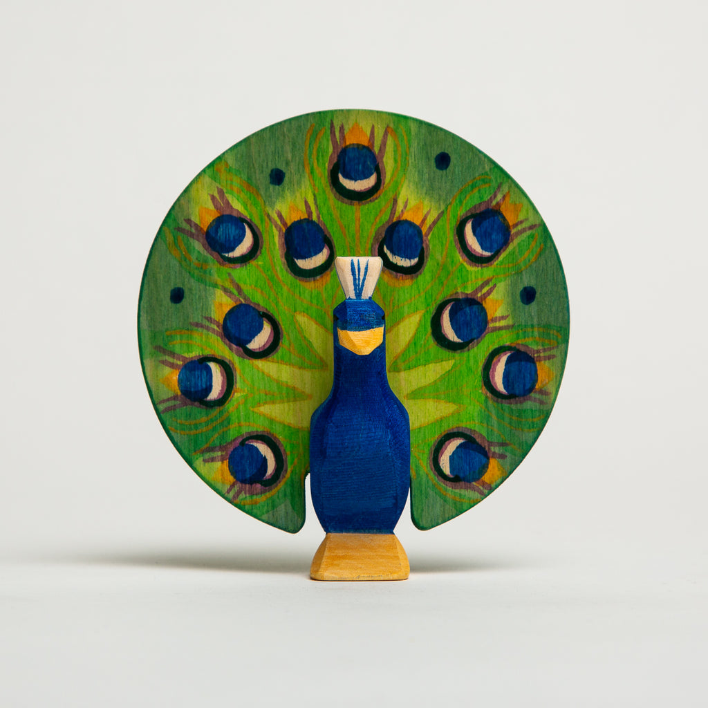 Peacock Open - Ostheimer Wooden Toys - The Acorn Store - Décor