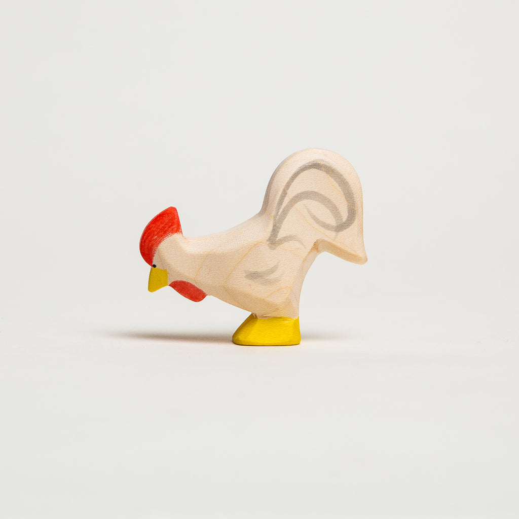 Rooster White - Ostheimer Wooden Toys - The Acorn Store - Décor