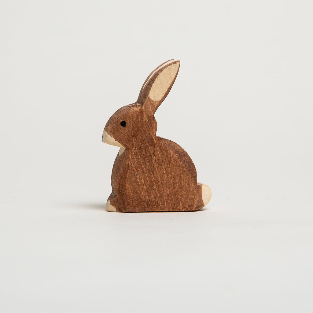 Rabbit Sitting - Ostheimer Wooden Toys - The Acorn Store - Décor