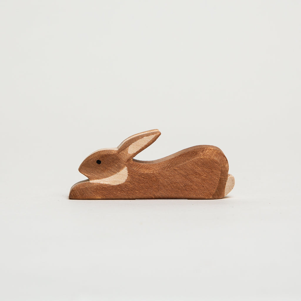 Rabbit Spotted Lying - Ostheimer Wooden Toys - The Acorn Store - Décor