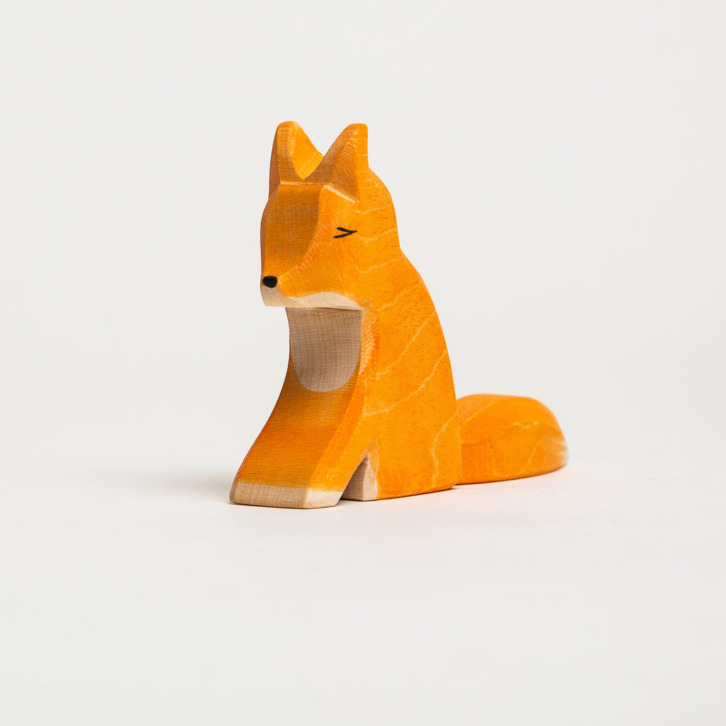 Fox Sitting - Ostheimer Wooden Toys - The Acorn Store - Décor