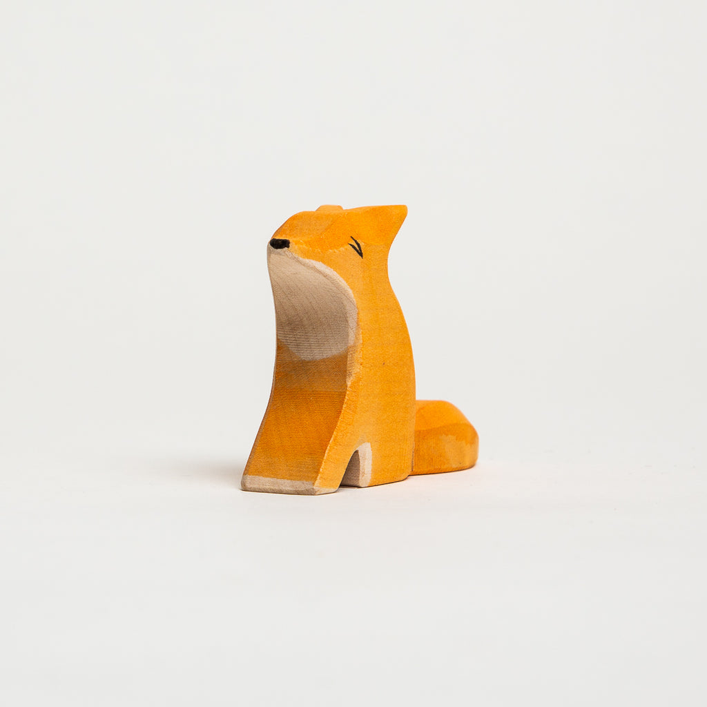 Fox Sitting Small - Ostheimer Wooden Toys - The Acorn Store - Décor