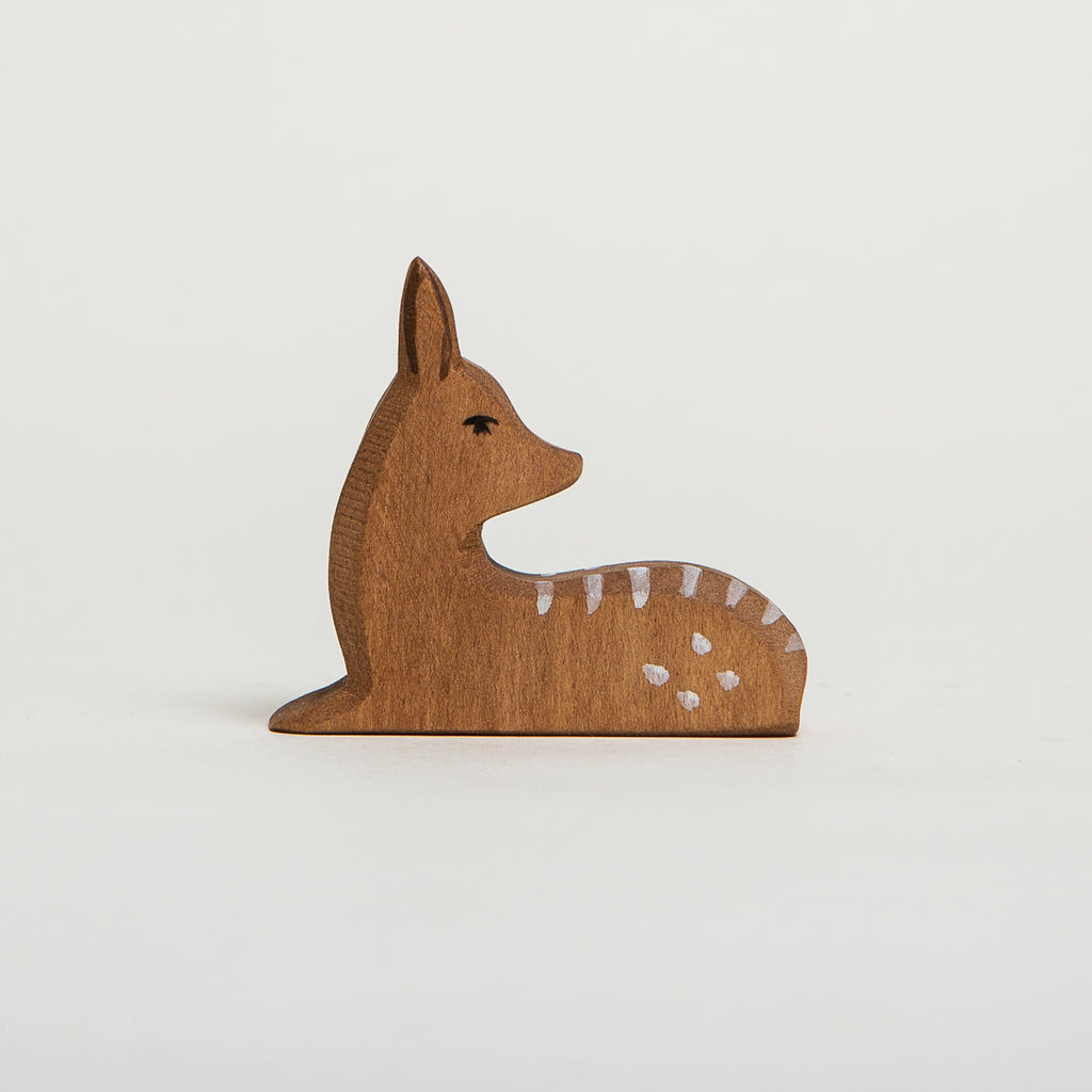Deer Red Fawn Lying - Ostheimer Wooden Toys - The Acorn Store - Décor