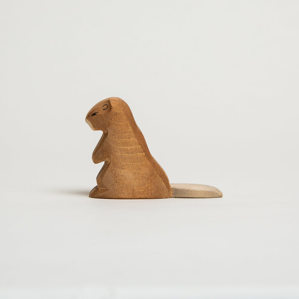 Beaver - Sitting - Ostheimer Wooden Toys - The Acorn Store - Décor