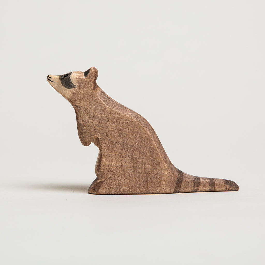 Raccoon Sitting - Ostheimer Wooden Toys - The Acorn Store - Décor