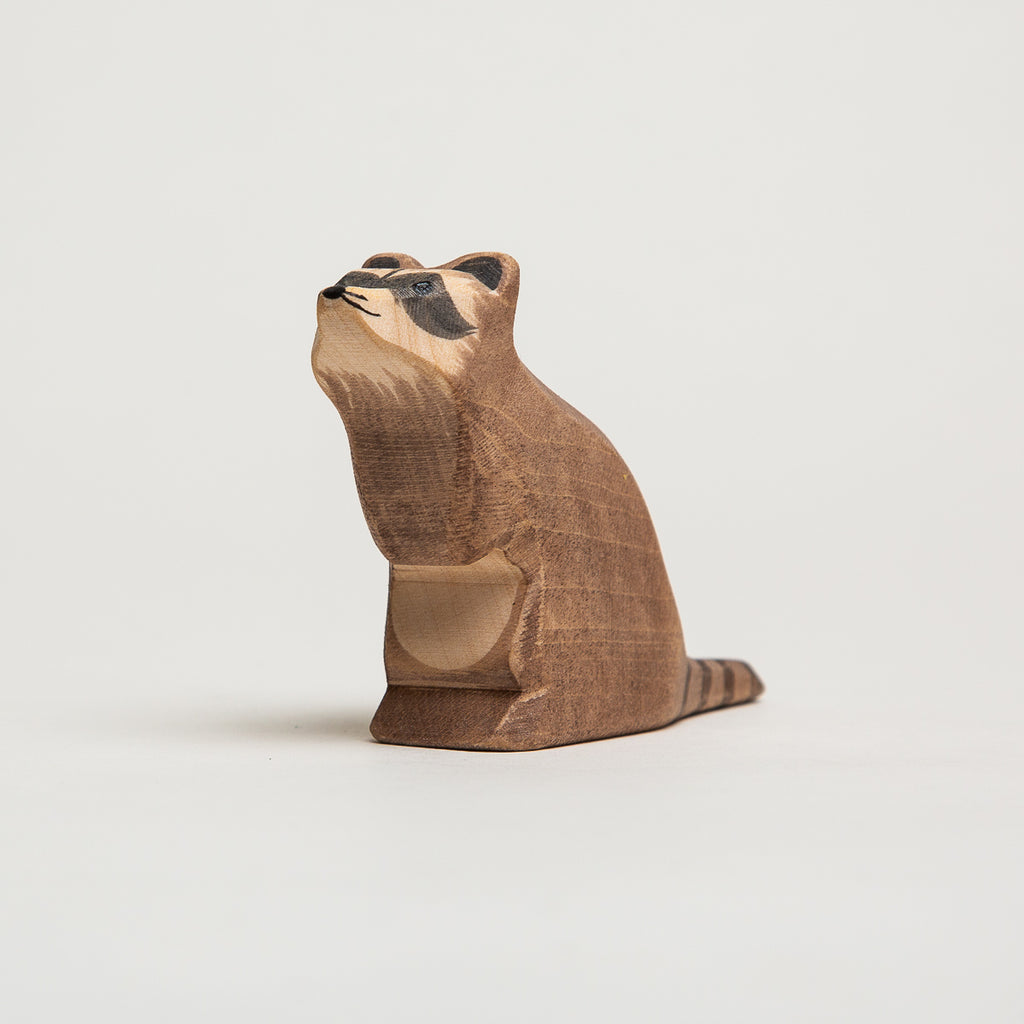 Raccoon Sitting - Ostheimer Wooden Toys - The Acorn Store - Décor