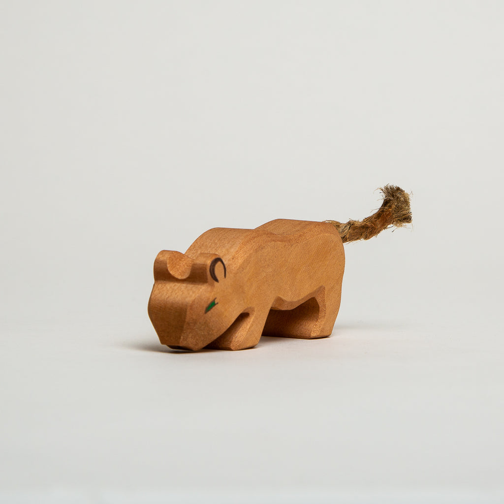 Lion Small Head Low - Ostheimer Wooden Toys - The Acorn Store - Décor
