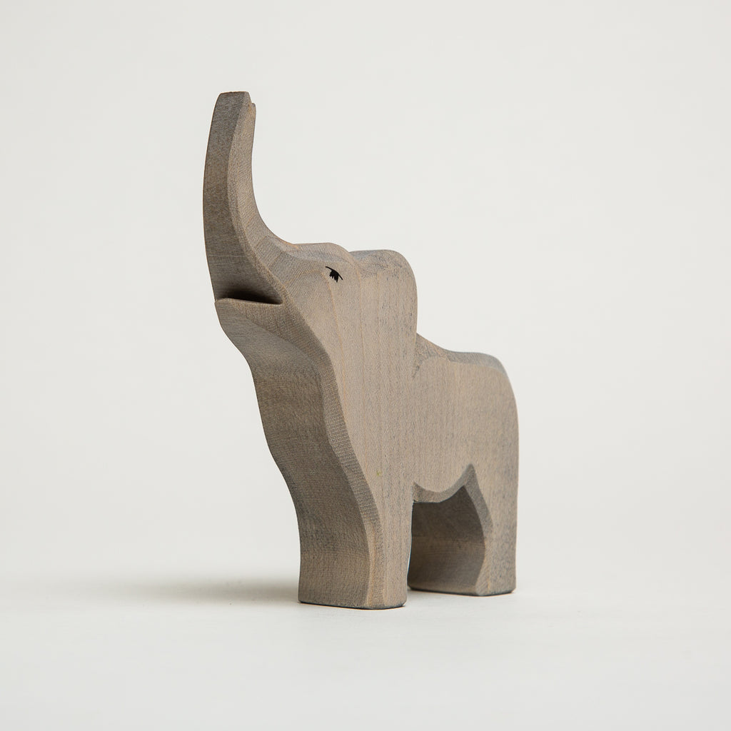Elephant Trumpeting Small - Ostheimer Wooden Toys - The Acorn Store - Décor