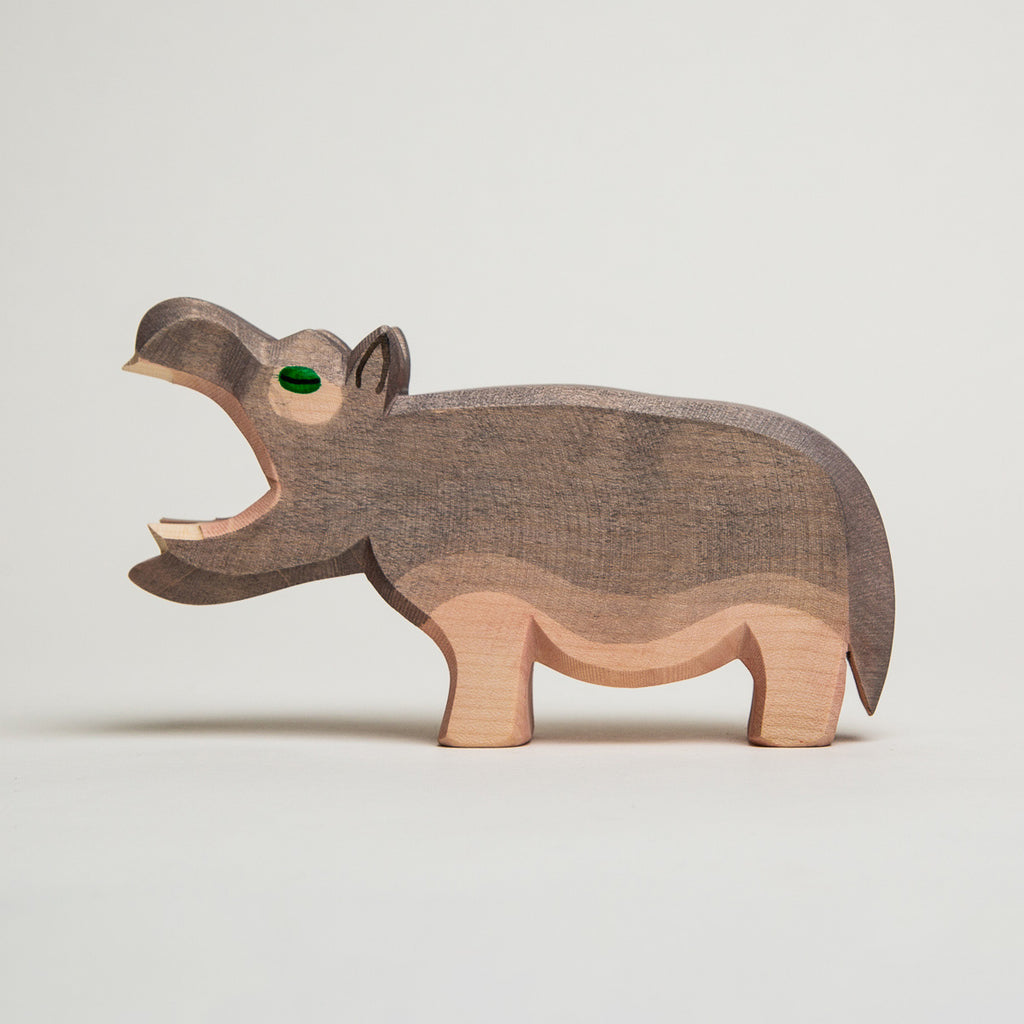 Hippo Open Mouth - Ostheimer Wooden Toys - The Acorn Store - Décor