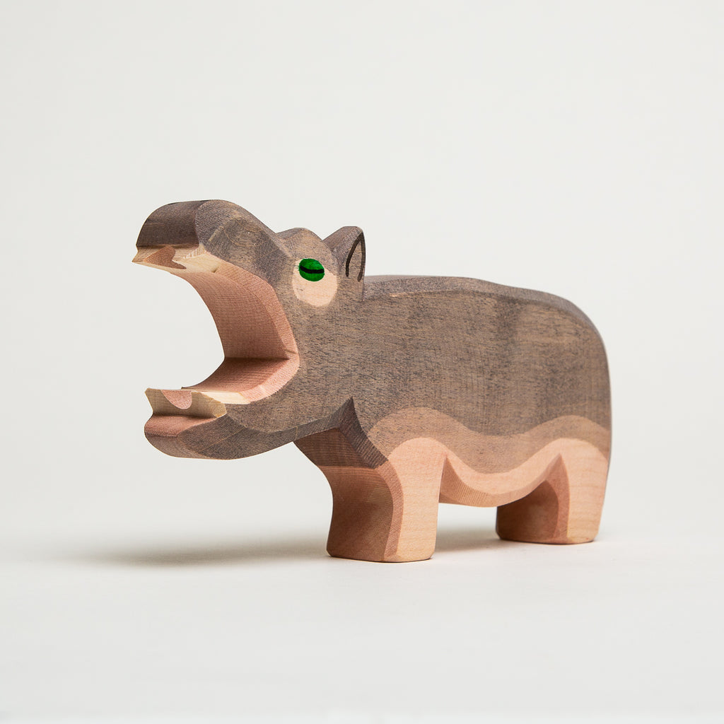 Hippo Open Mouth - Ostheimer Wooden Toys - The Acorn Store - Décor