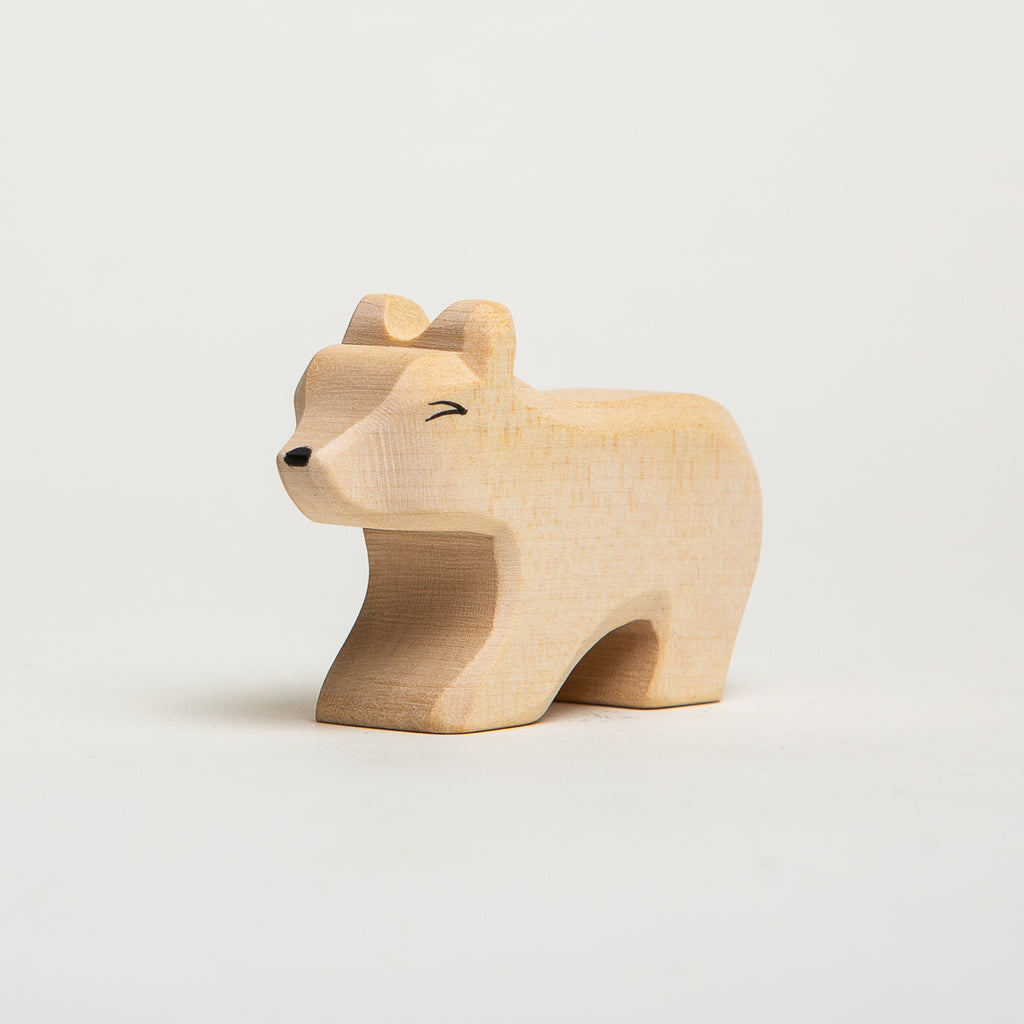 Polar Bear Short Neck Small - Ostheimer Wooden Toys - The Acorn Store - Décor