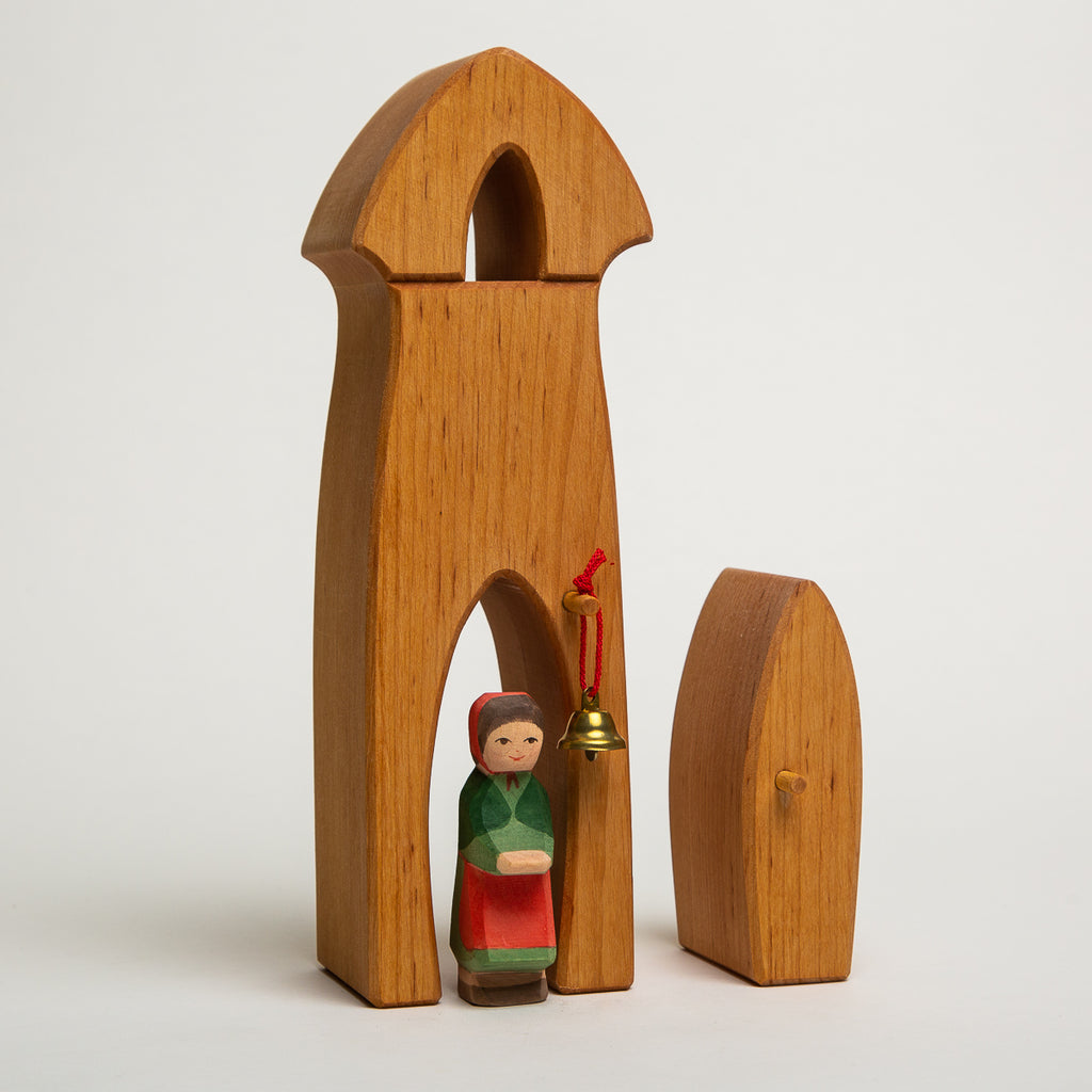 Sentry Post with Bell - Ostheimer Wooden Toys - The Acorn Store - Décor