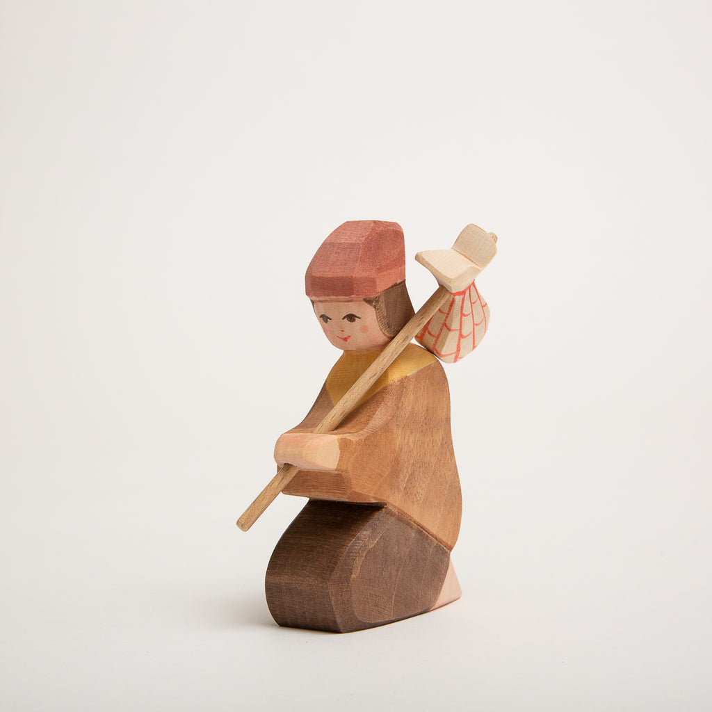 Shepherd Kneeling II - Ostheimer Wooden Toys - The Acorn Store - Décor