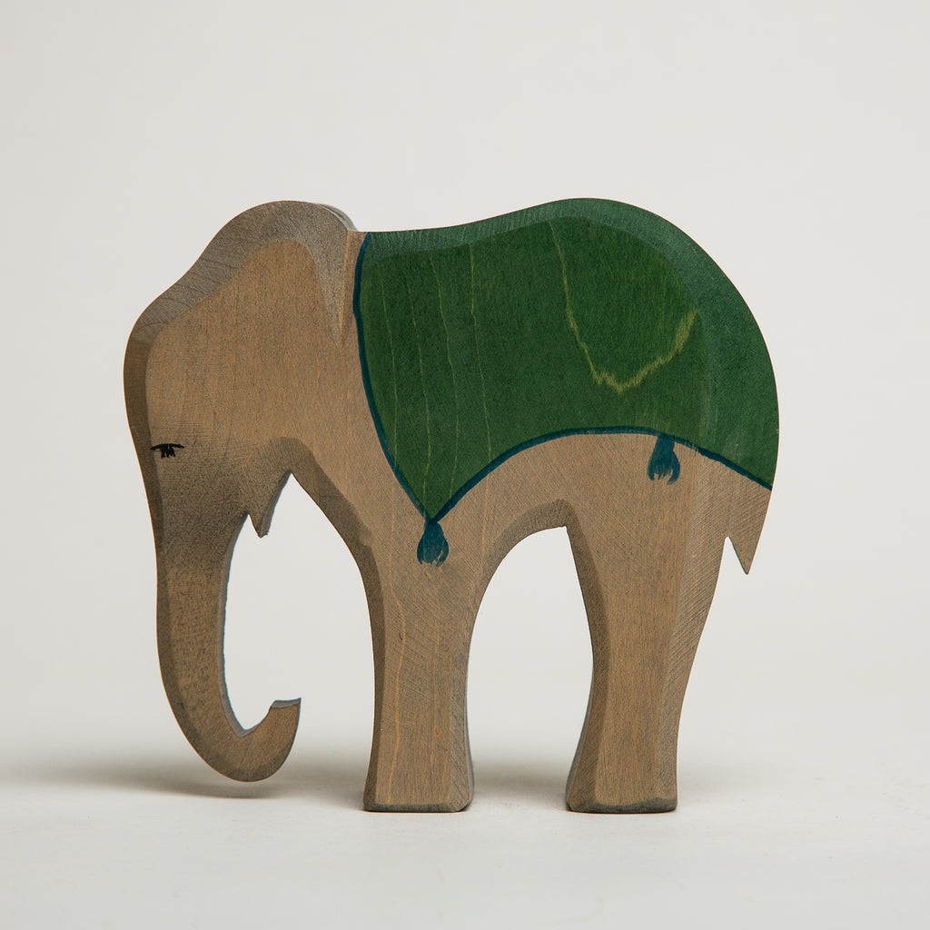 Elephant with Saddle - Ostheimer Wooden Toys - The Acorn Store - Décor