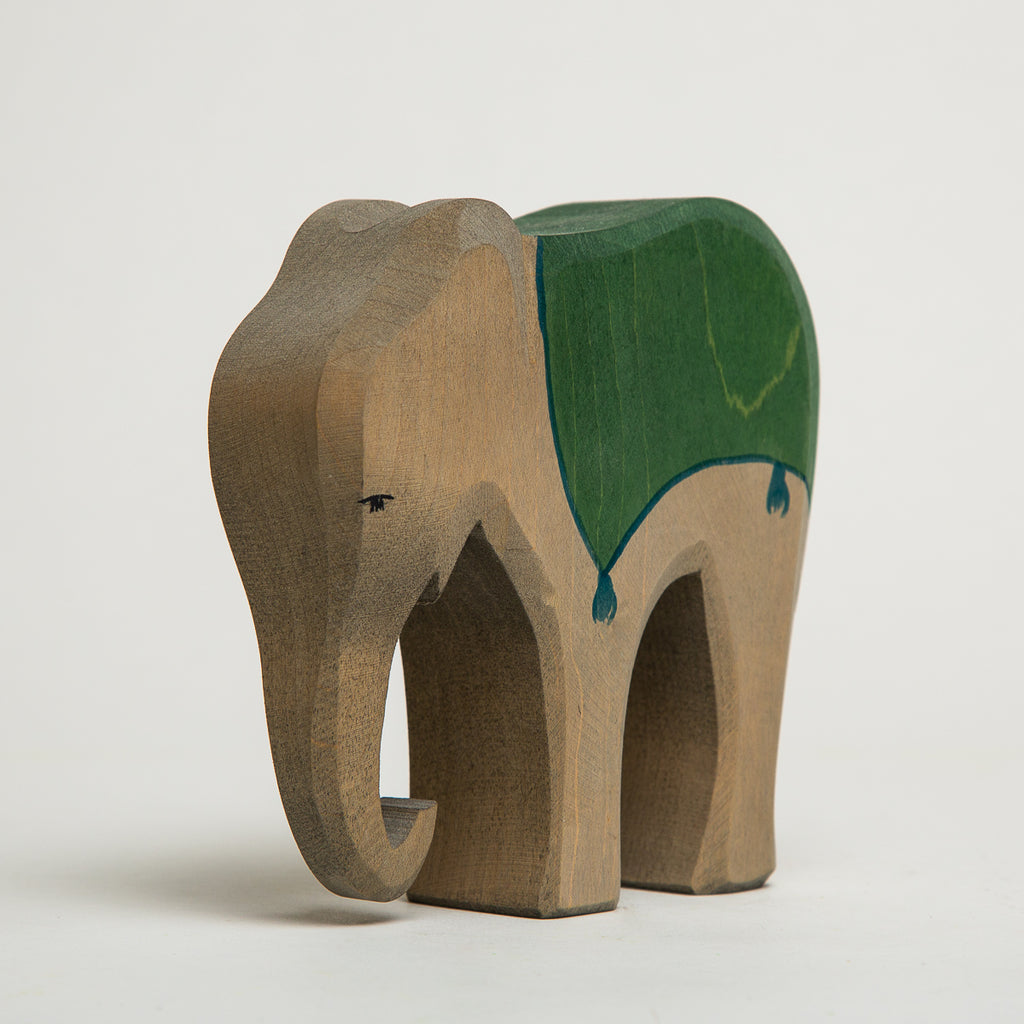 Elephant with Saddle - Ostheimer Wooden Toys - The Acorn Store - Décor