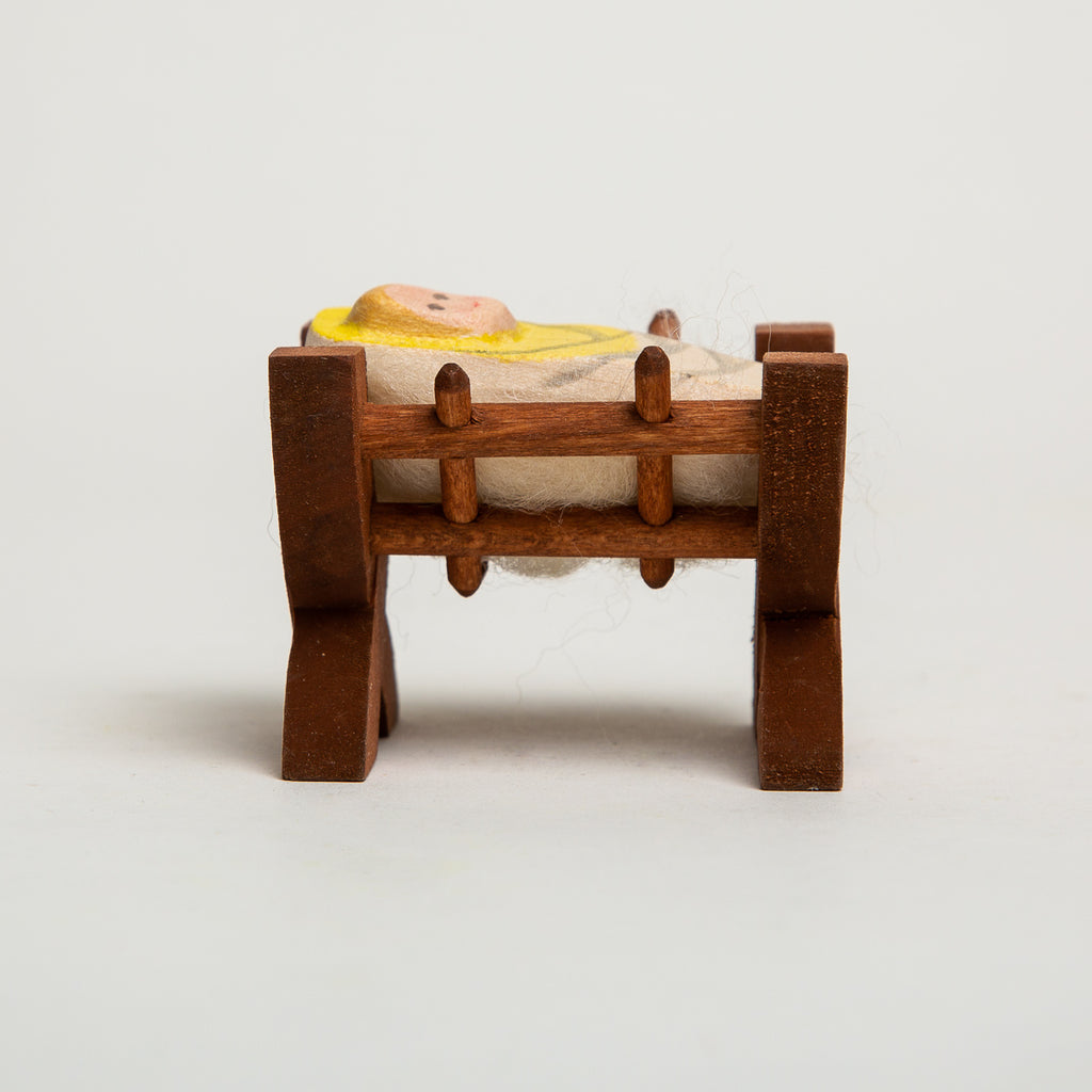 Child in Crib II - Ostheimer Wooden Toys - The Acorn Store - Décor