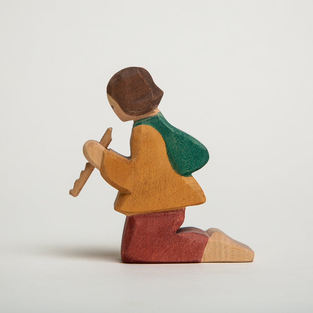 Shepherd Playing Flute - Ostheimer Wooden Toys - The Acorn Store - Décor