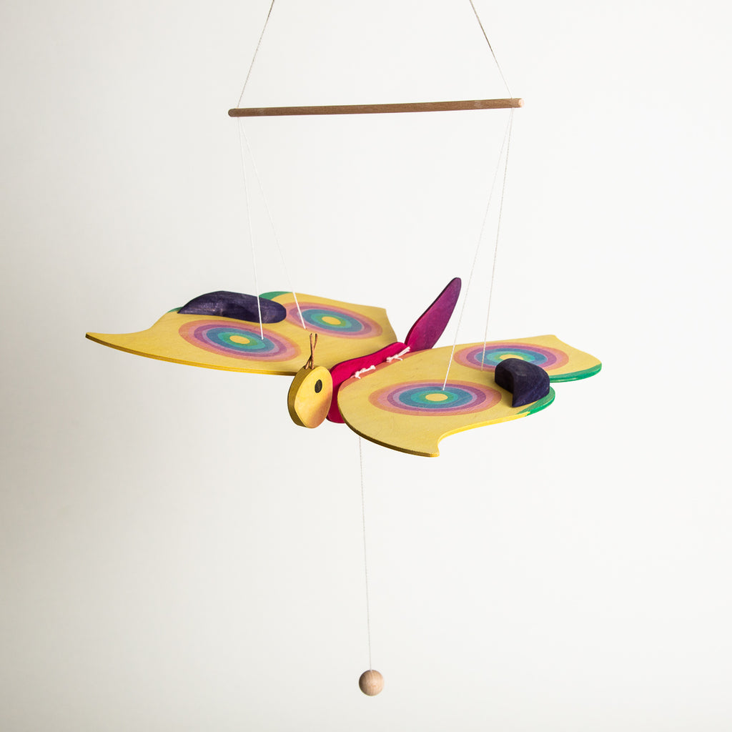 Mobile Butterfly - Ostheimer Wooden Toys - The Acorn Store - Décor