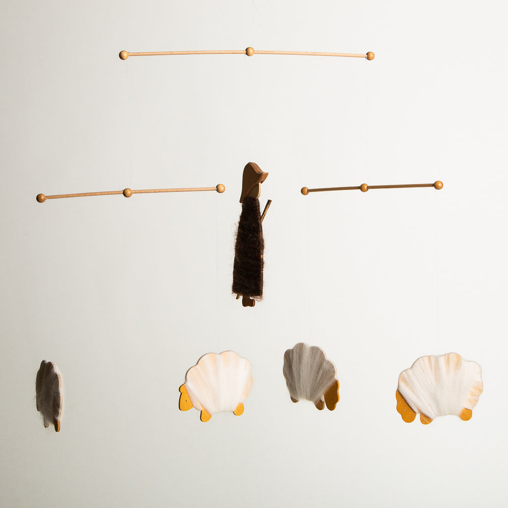 Mobile Shepherd - Ostheimer Wooden Toys - The Acorn Store - Décor