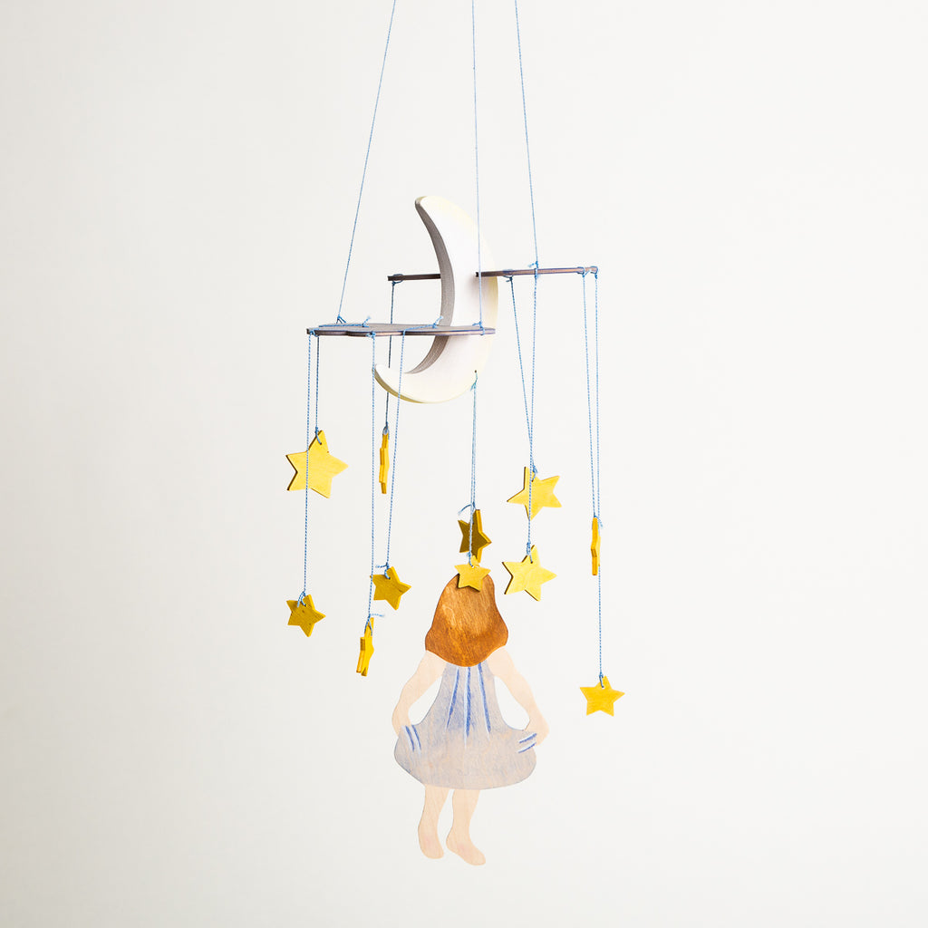 Mobile Falling Stars II - Ostheimer Wooden Toys - The Acorn Store - Décor