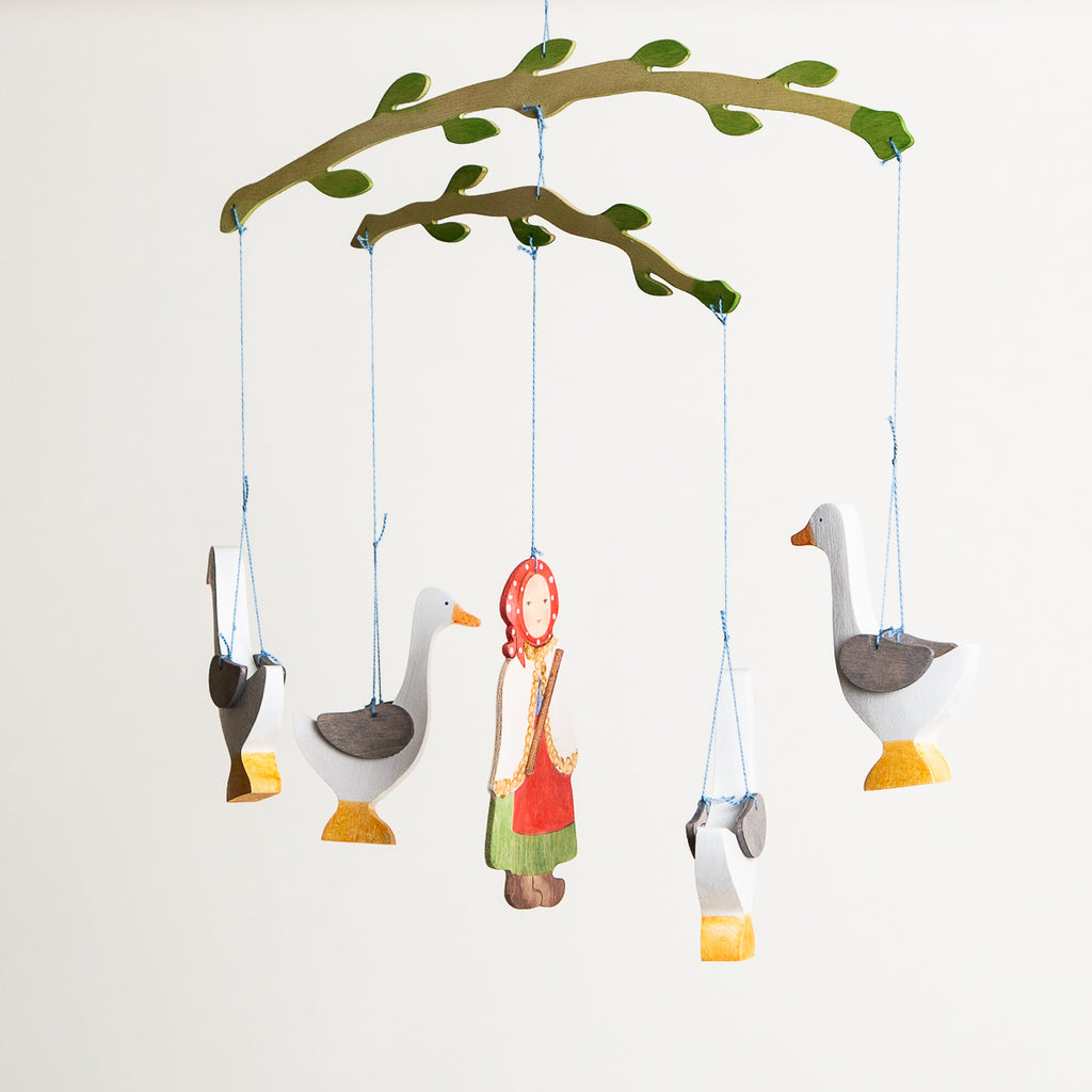 Mobile Goose Girl - Ostheimer Wooden Toys - The Acorn Store - Décor