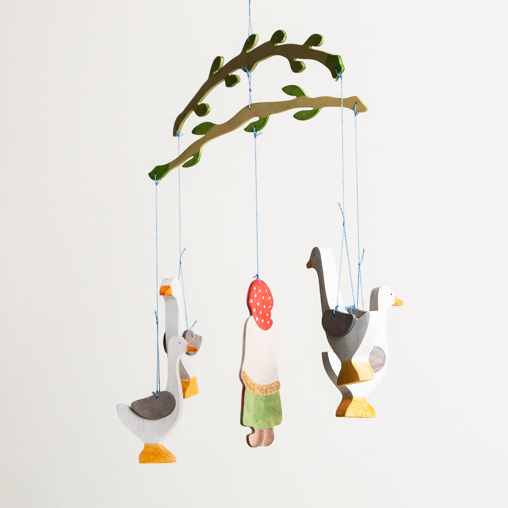 Mobile Goose Girl - Ostheimer Wooden Toys - The Acorn Store - Décor