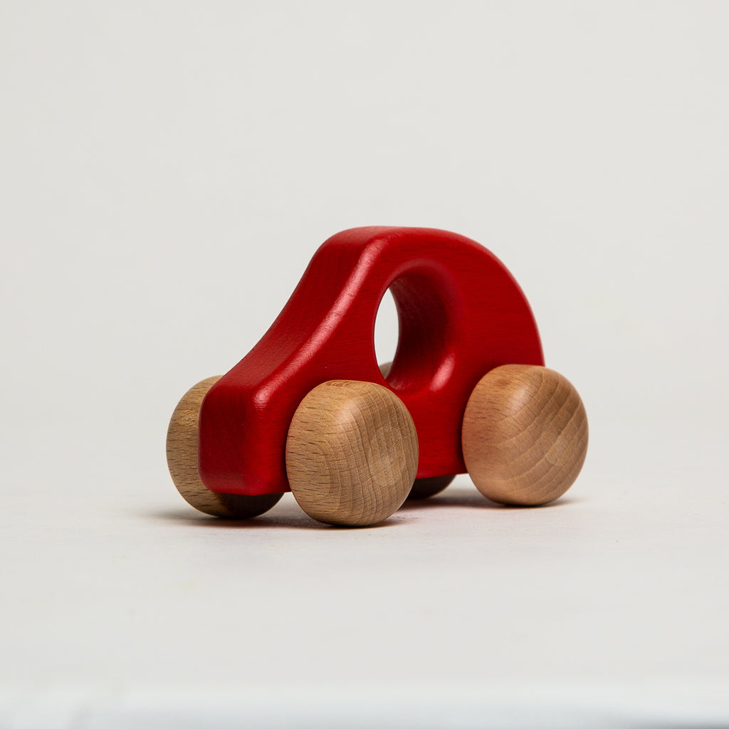 Car Large Red - Ostheimer Wooden Toys - The Acorn Store - Décor