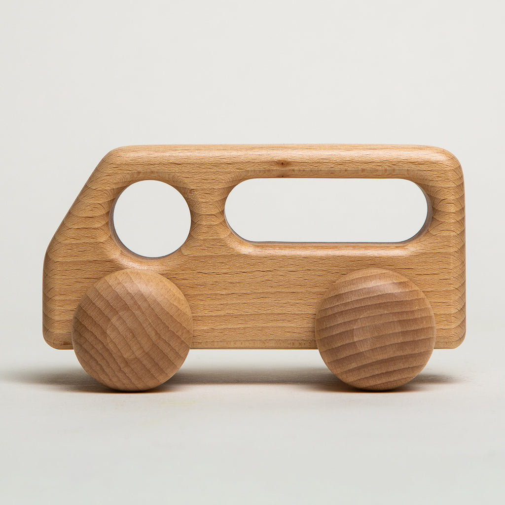 Bus Large Natural - Ostheimer Wooden Toys - The Acorn Store - Décor
