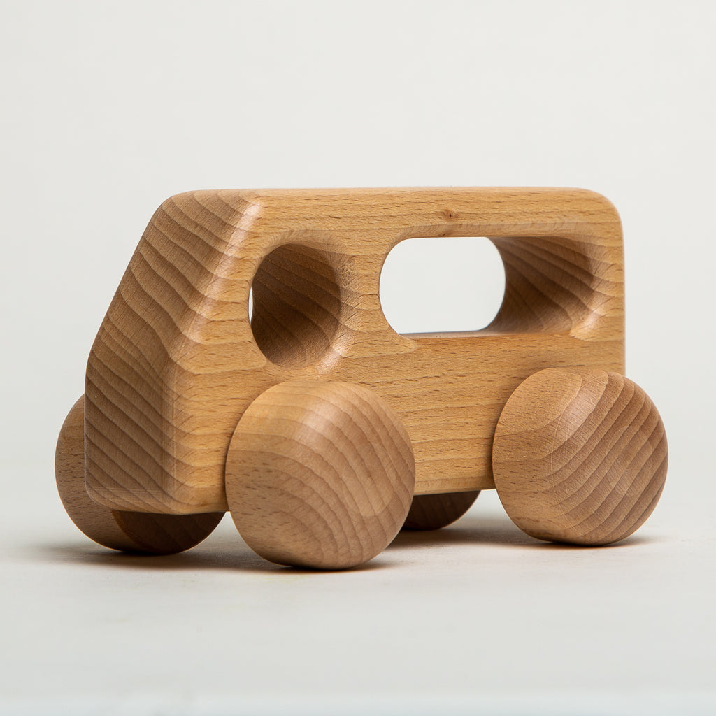 Bus Large Natural - Ostheimer Wooden Toys - The Acorn Store - Décor