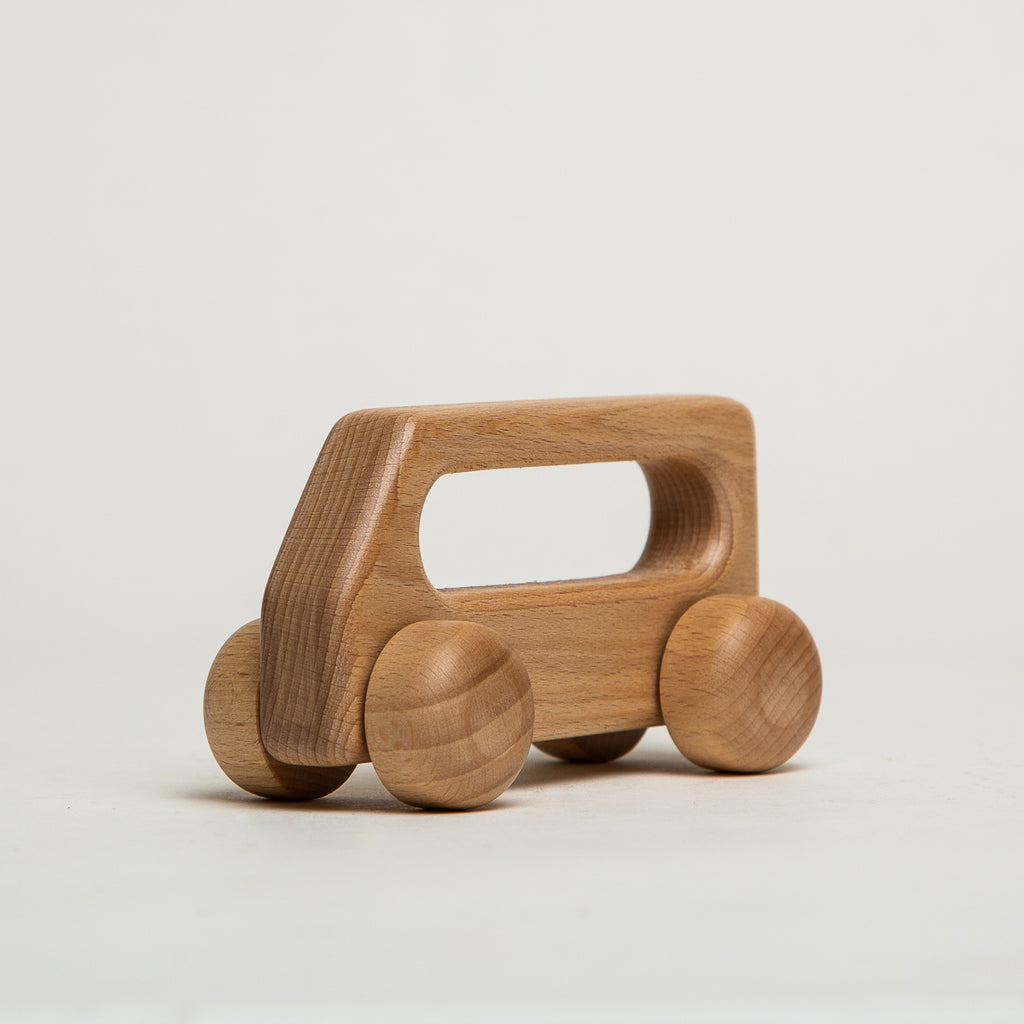 Bus Small Natural - Ostheimer Wooden Toys - The Acorn Store - Décor