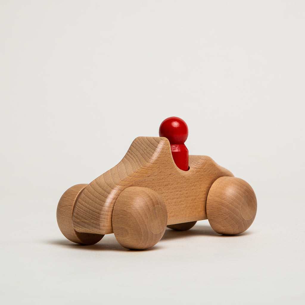 Cabrio with 1 Man - Ostheimer Wooden Toys - The Acorn Store - Décor